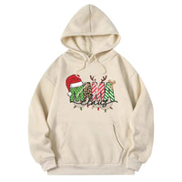 Fleece-lined Long Sleeve Pocket Christmas Sweater
