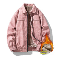 Loose Leather Thickened Leisure Warm Cotton-padded Coat