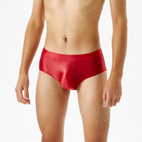 Seamless Crotch One Piece Oily Glossy Silky Panty