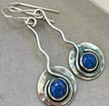 Womens Creative Rotating Waterdrop Pear-Shaped Earrings