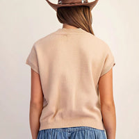 Womens Casual Colorblock Embroidered Loose Sweater