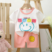 Short-sleeved Cotton Shorts Exercise Homewear Suit