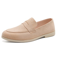 Height-increasing Slip-on Casual Shoes British Round Toe Men's Thick-soled Loafers