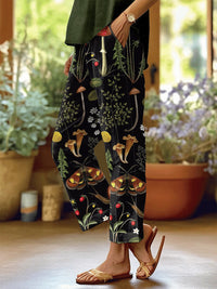 Printed Women's Casual Pants With Pockets
