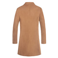 Casual Fashion Solid Color Mid-length Single-breasted Jacket