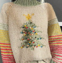 Women's Christmas Printed Turtleneck Sweater