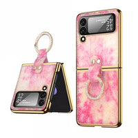 Electroplating Glitter Ring Phone Case Rhinestones