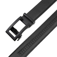 Men's Leather Belt Automatic Buckle Two-layer Cowhide Hollow