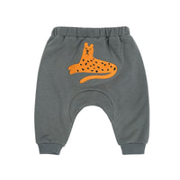 Cute Cartoon Children's Pants With Elastic High Waist