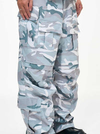 Multi-Pocket Workwear Camouflage Casual Loose Fashion Brand Wide Leg Paratrooper Pants Men