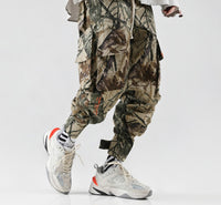 Europe and the United States street loose multi-pocket INS casual beam pants