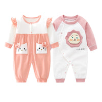 2 Pieces Of Newborn Baby Female Romper Jumpsuit