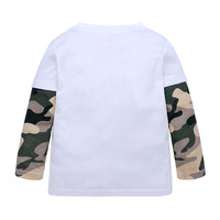 Camouflage Dinosaur Long Sleeve Children's Bottoming Shirt