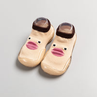 Non-slip knitted toddler shoes
