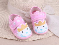 Antiskid baby walking single bow square mouth shoes