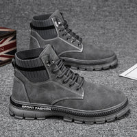 Men's Trendy Boots Korean Casual Shoes Men's Tooling Boots