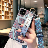 Chinese style messenger lanyard phone case