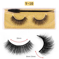Long Natural Eyelashes With Plastic Cotton Thread