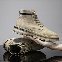 Men's Trendy Boots Korean Casual Shoes Men's Tooling Boots