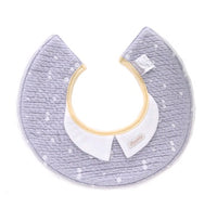 European round bib 360 degree round rotating decorative fake collar baby waterproof saliva towel, bib