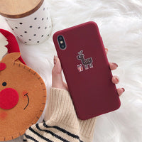 Christmas frosted phone case