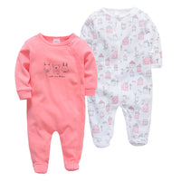 Q2-Piece Baby One-Piece Cotton Romper For Infants