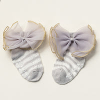 Summer Newborns 0-6-12 Months Bowknot Cotton Socks