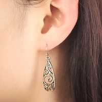Retro Metal Carved Court-Style Earrings For Women
