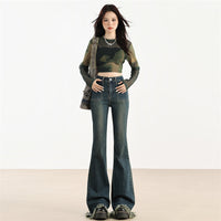 Fashionable Retro Flared Jeans For Women