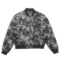 Tie-dye Camouflage Thick Quilted Baseball Jacket