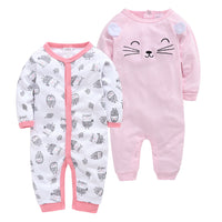 Q2-Piece Baby One-Piece Cotton Romper For Infants