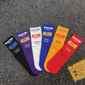 Autumn and winter new cotton tube socks Korean letter men and women trend couple socks street skateboard sports socks