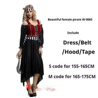 Adult Men's And Women's Fancy Dress Ball Performance Costume Captain Costume