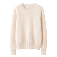Round Neck Loose Knitted Long Sleeves Women