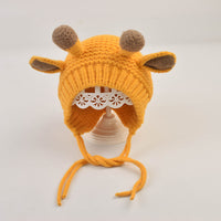 Autumn and winter ear protection baby woolen hat