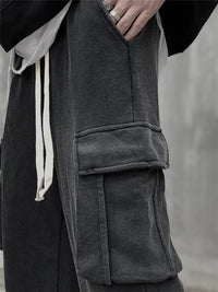 Men's Loose Large Pocket Knitted Sweatpants