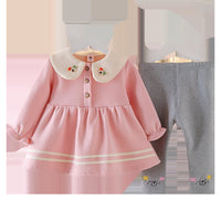 Cute plus velvet girl suit