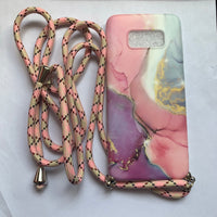 Marble Samsung Lanyard Phone Case