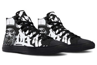 Printed Couple High Top Canvas Shoes