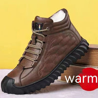 Thick Cotton Men's Winter New Fleece-lined Warm Casual Shoes