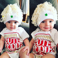 Baby Short Sleeve CUTE NOODLES Triangle Rompers