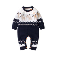 Children's Christmas Elk One-piece