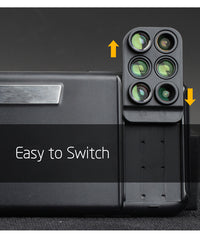 6-in-1 switchable special effects shooting camera case