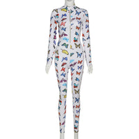 Women's long sleeve sports jumpsuit