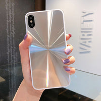 Mirror phone case with CD pattern