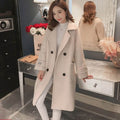 Heavy woolen windbreaker coat