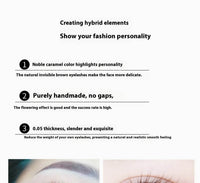Single Flowering Deep Coffee Planting Grafting False Eyelashes