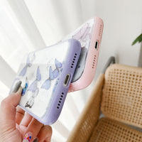Mobile phone case for candy acrylic glitter butterfly soft shell
