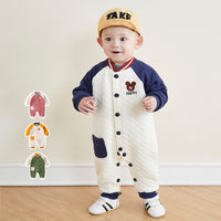 Baby one-piece spring and autumn air cotton one-piece