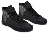 Printed Couple High Top Canvas Shoes